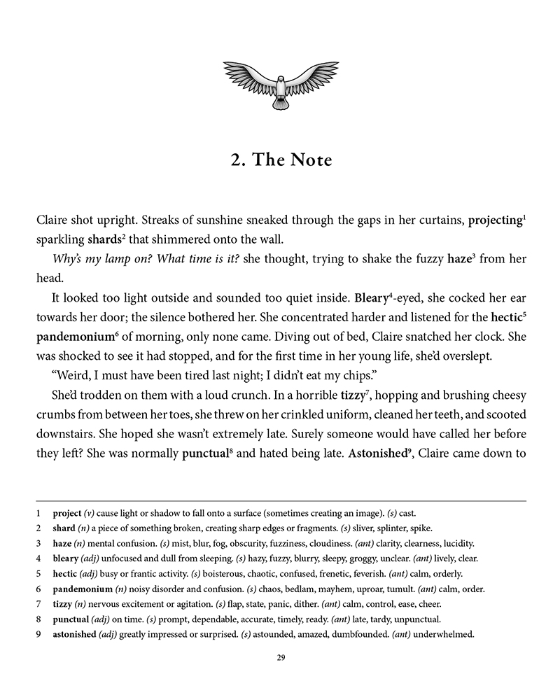 look inside novel page 1
